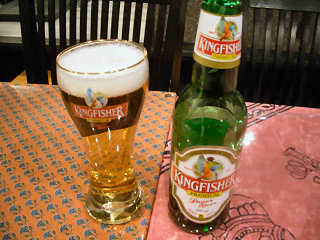 写真：インドビール「キングフィッシャー」＠インドレストラン「ガンジス」