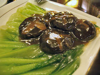 写真：椎茸と青梗菜の炒め＠香港海鮮飲茶樓