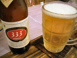 写真：ベトナムビール「３３３（バーバーバー）＠チャオルア