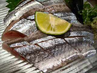 写真：秋刀魚の刺身＠竹宗