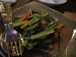写真：小松菜の炒め物＠マレーシアボレ